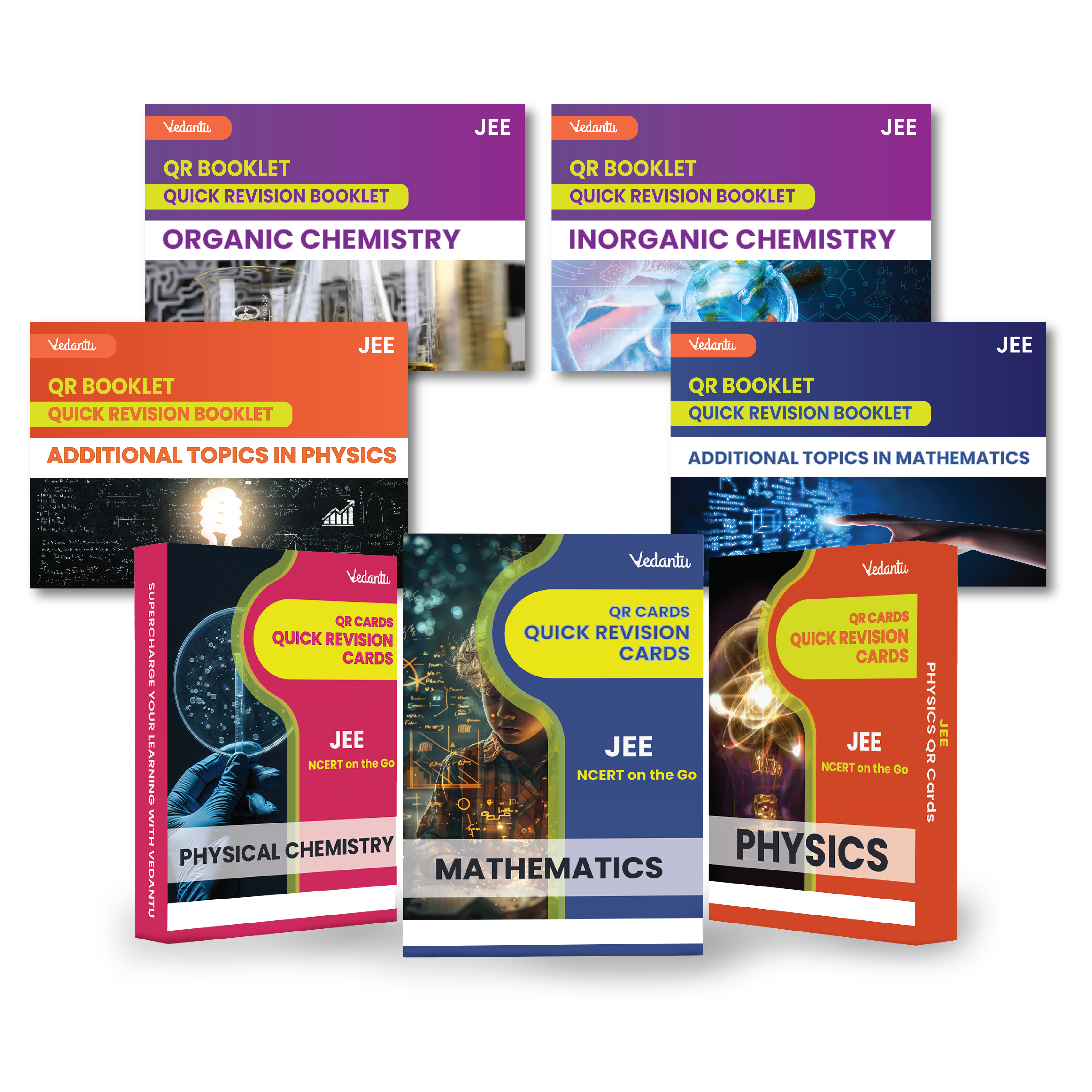 Vedantu JEE 2025 - 26 QR Revision Cards – Physics, Chemistry, Mathematics | Flash Cards for JEE Main & Advanced | Quick Concept Recap & Practice Booklet